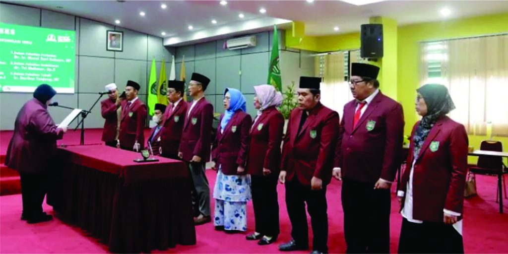 Rektor UISU Lantik 9 Dekan di Lingkungan UISU
